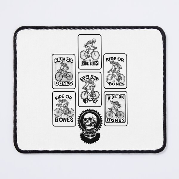 Item preview, RIDE OR BONES – Skeleton on Fixed Gear Bike | Urban Punk Cycling Art designed and sold by Absyntart.