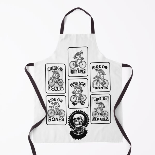 Item preview, RIDE OR BONES – Skeleton on Fixed Gear Bike | Urban Punk Cycling Art designed and sold by Absyntart.