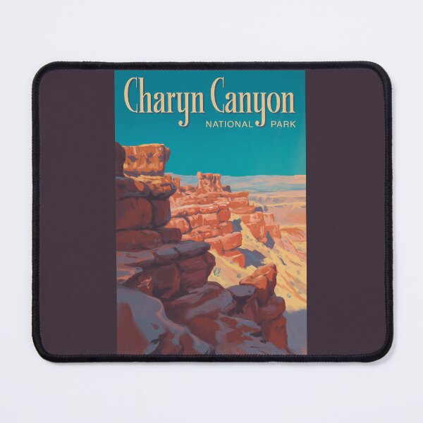 Item preview, Charyn Canyon National Park Kazakhstan Illustration Travel Art Vintage designed and sold by KrisSidDesigns.