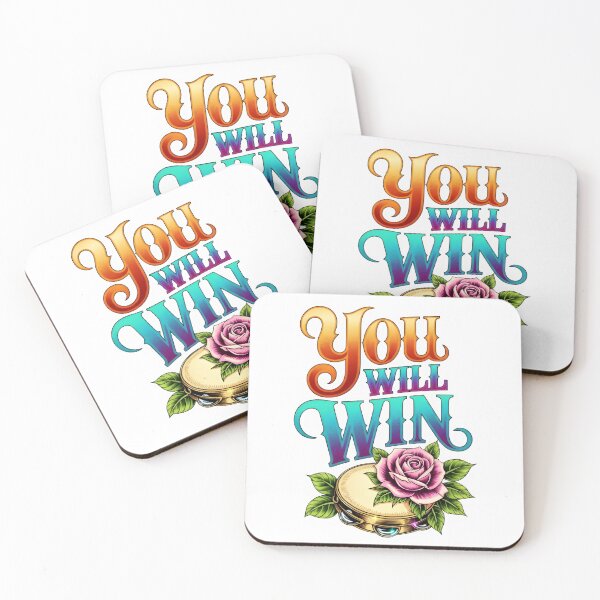 Item preview, Inspirational Rose and Tambourine Design - Success Quote designed and sold by SalahuTheBoss.