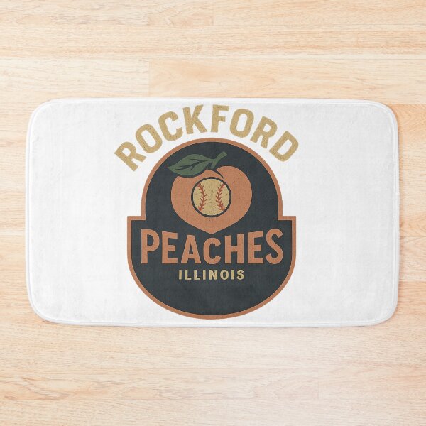 Artikelvorschau, Rockford Peaches – Vintage-Baseball-Logo von Illinois (All-American Girls Professional Baseball League) entworfen und verkauft von BackstopAndCo.
