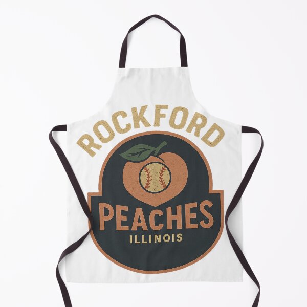 Item preview, Rockford Peaches – Vintage Illinois Baseball Logo (All-American Girls Professional Baseball League) designed and sold by BackstopAndCo.