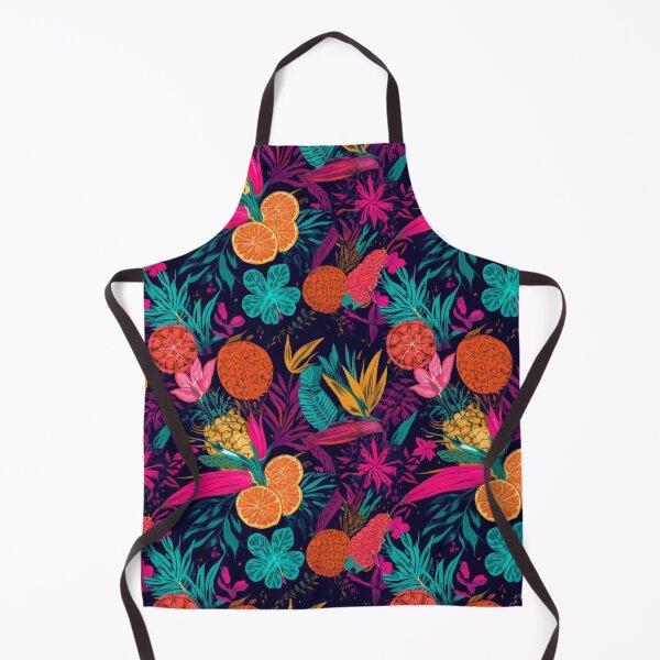 Item preview, Neon Tropical Pattern – Pineapples, Hibiscus & Bird of Paradise designed and sold by Esterlane.