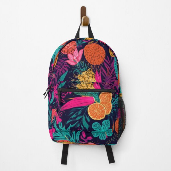 Item preview, Neon Tropical Pattern – Pineapples, Hibiscus & Bird of Paradise designed and sold by Esterlane.
