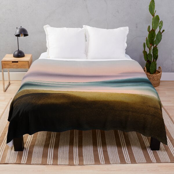 Item preview, Morning Mist Watercolor | Dreamy Pastel Horizon Landscape designed and sold by solynneart.