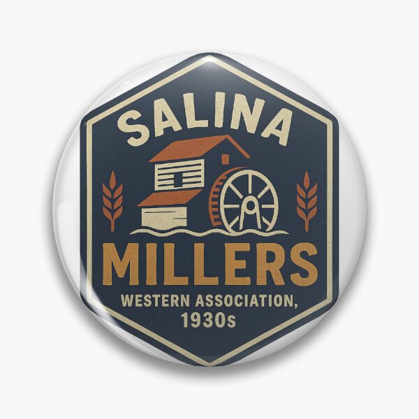 Item preview, Salina Millers – Vintage Baseball Logo (Western Association, 1930s) designed and sold by BackstopAndCo.