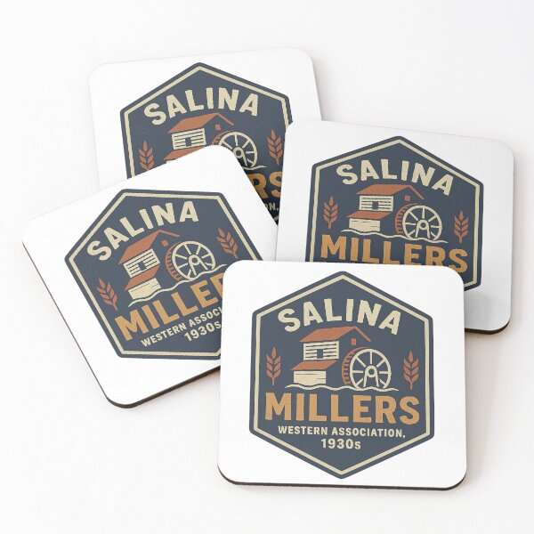 Artikelvorschau, Salina Millers – Vintage-Baseball-Logo (Western Association, 1930er Jahre) entworfen und verkauft von BackstopAndCo.