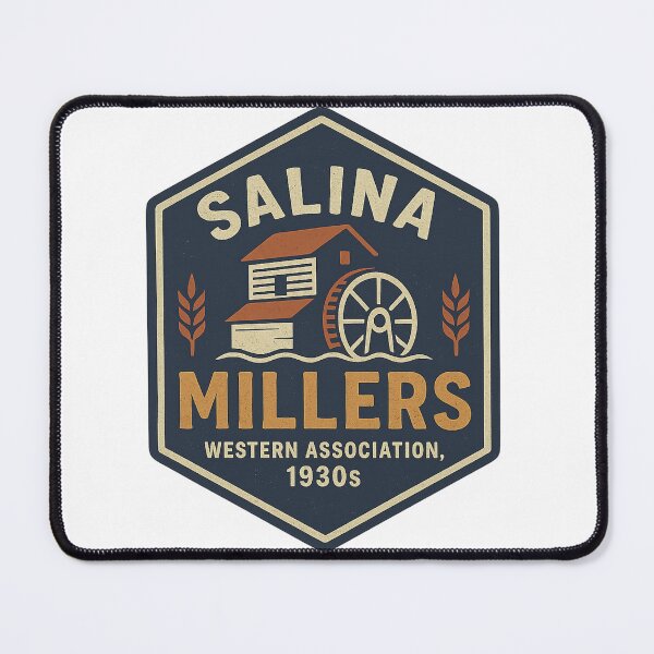 Item preview, Salina Millers – Vintage Baseball Logo (Western Association, 1930s) designed and sold by BackstopAndCo.