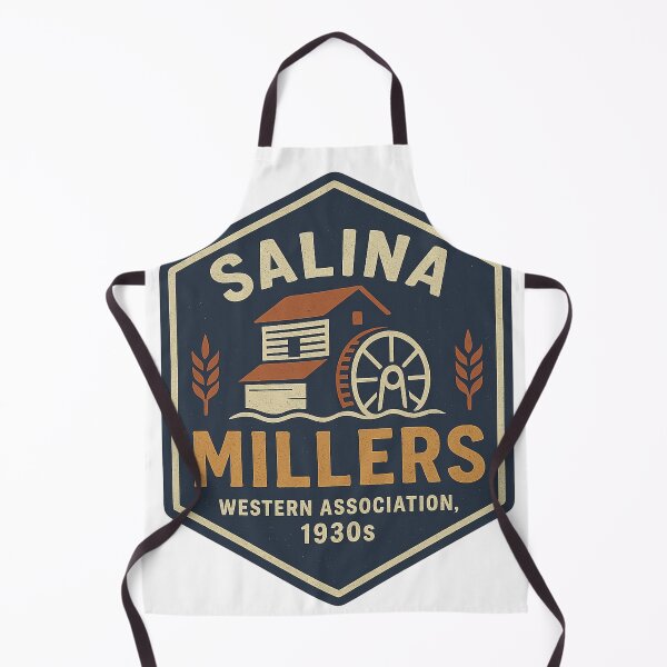 Artikelvorschau, Salina Millers – Vintage-Baseball-Logo (Western Association, 1930er Jahre) entworfen und verkauft von BackstopAndCo.