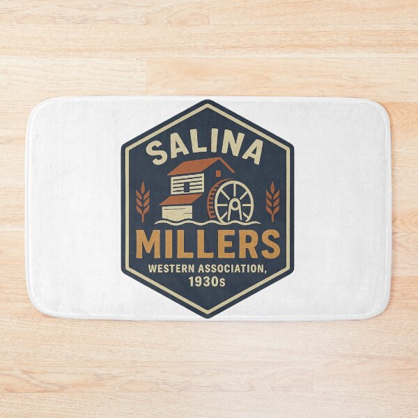 Artikelvorschau, Salina Millers – Vintage-Baseball-Logo (Western Association, 1930er Jahre) entworfen und verkauft von BackstopAndCo.