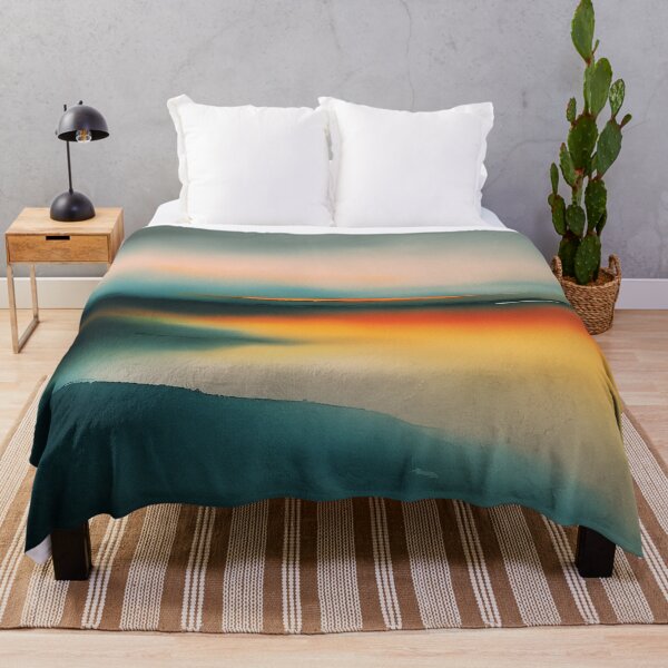 Item preview, Twilight Glow Watercolor | Abstract Sunset Horizon Landscape designed and sold by solynneart.