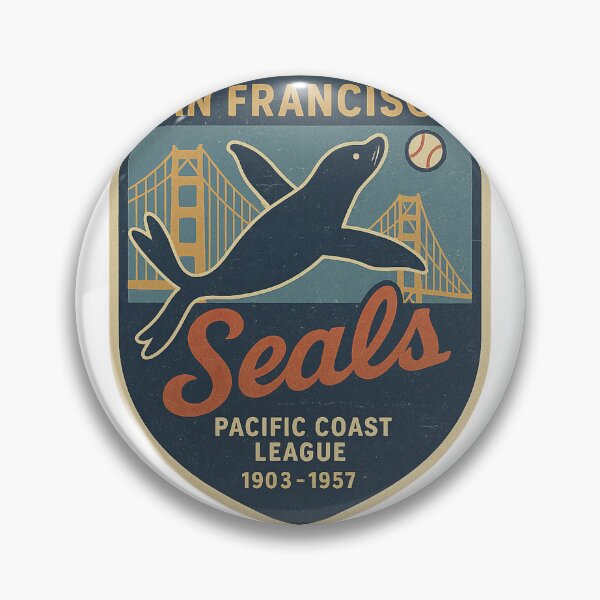 Item preview, San Francisco Seals – Vintage Pacific Coast League Baseball Logo (1903–1957) designed and sold by BackstopAndCo.