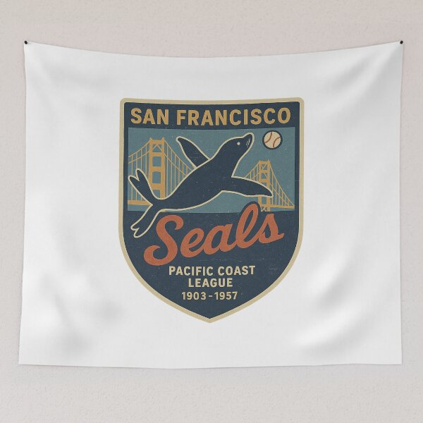 Item preview, San Francisco Seals – Vintage Pacific Coast League Baseball Logo (1903–1957) designed and sold by BackstopAndCo.