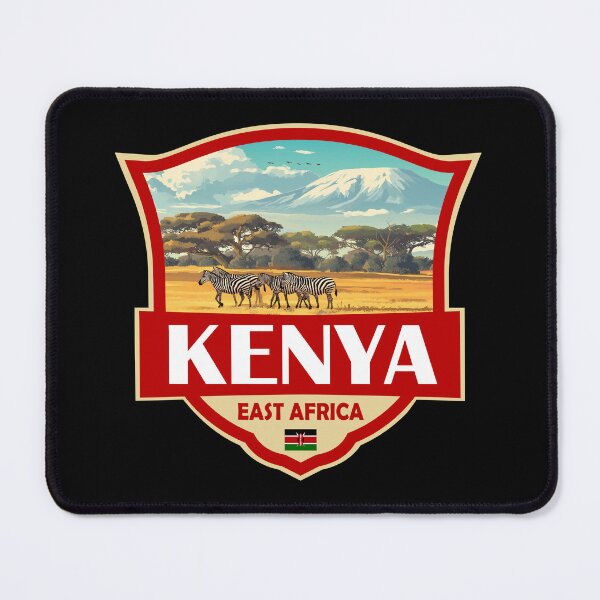 Item preview, Kenya Illustration Retro Badge designed and sold by KrisSidDesigns.