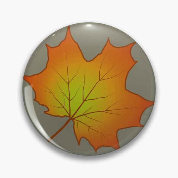Item preview, Realistic Autumn Maple Leaf  – Orange and Green. 2 designed and sold by ZorianArt.