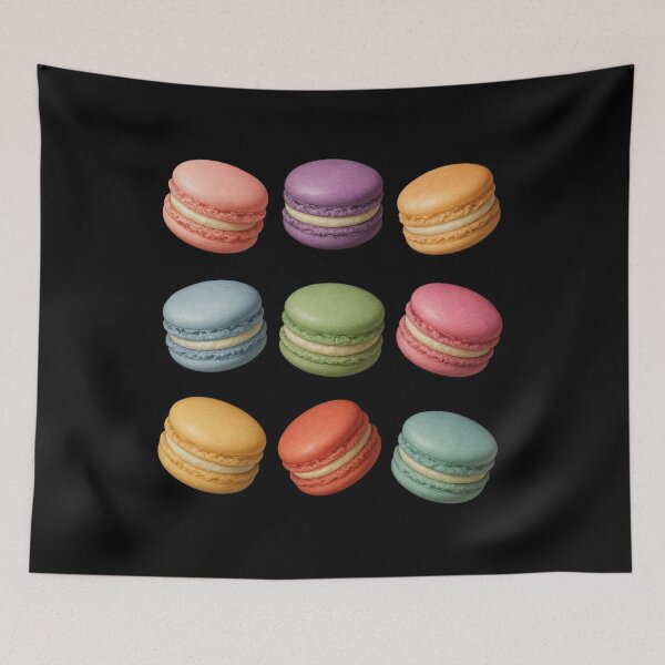 Item preview, Colorful Macaron Cute Pastel Dessert Foodie Design designed and sold by FreshVibe Prints.