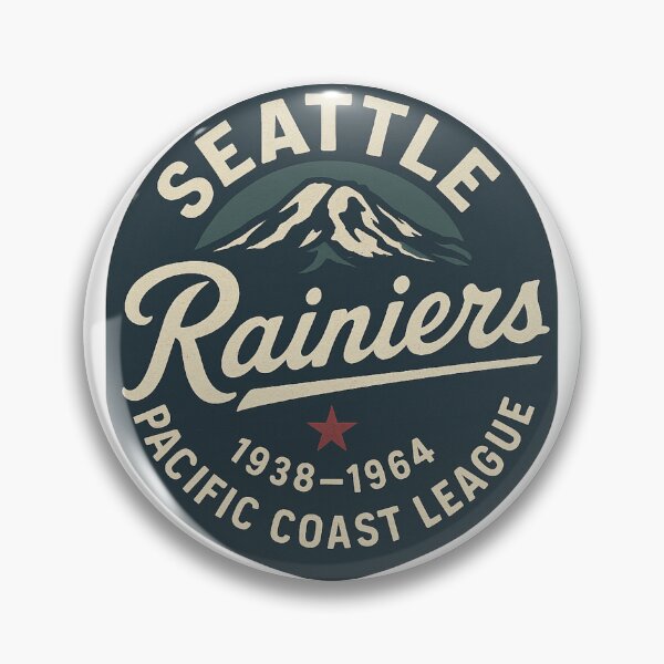 Item preview, Seattle Rainiers – Vintage Pacific Coast League Baseball Logo (1938–1964) designed and sold by BackstopAndCo.