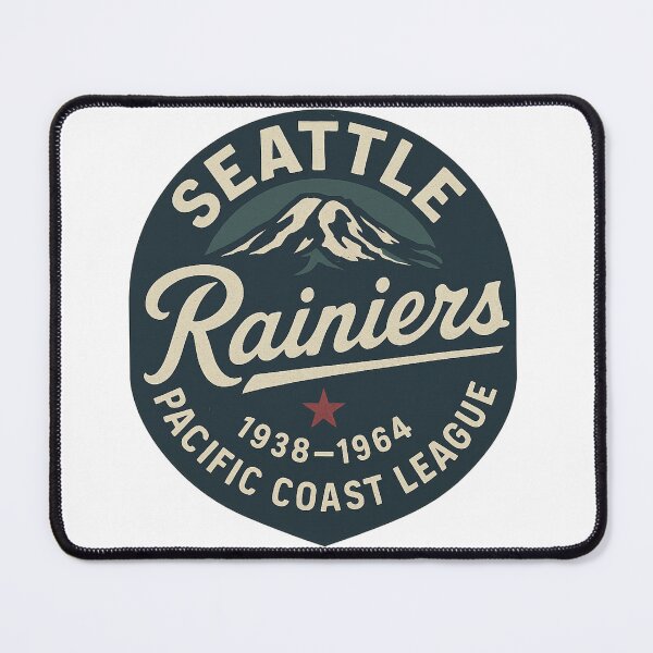 Item preview, Seattle Rainiers – Vintage Pacific Coast League Baseball Logo (1938–1964) designed and sold by BackstopAndCo.