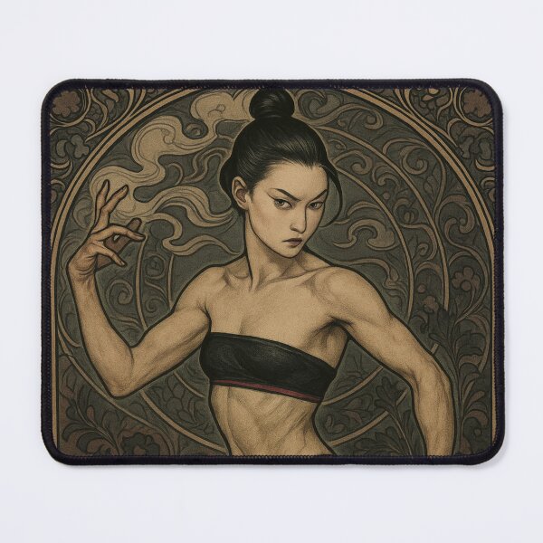 Item preview, Black Mamba Blade – Art Nouveau Snake Woman designed and sold by Candie_Loudenfrau_Art.