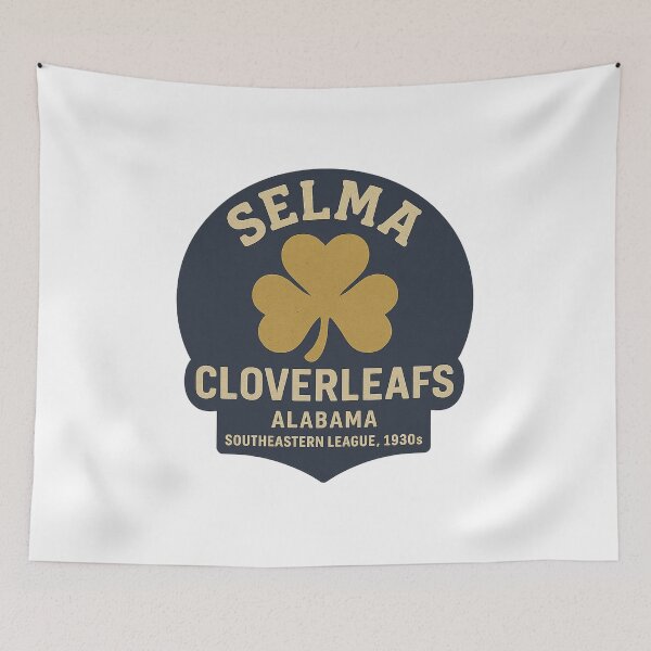 Artikelvorschau, Selma Cloverleafs – Vintage-Logo der Southeastern League Baseball (1930er Jahre) entworfen und verkauft von BackstopAndCo.