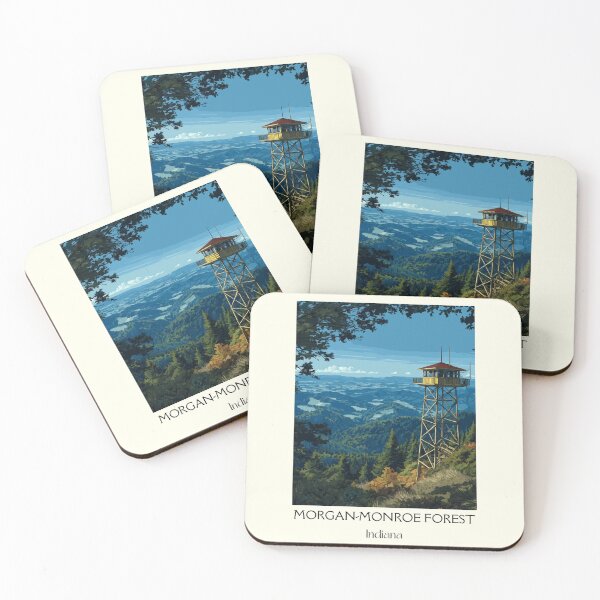 Item preview, Morgan-Monroe Indiana Forest | Fire Tower View Poster designed and sold by TuncGK.