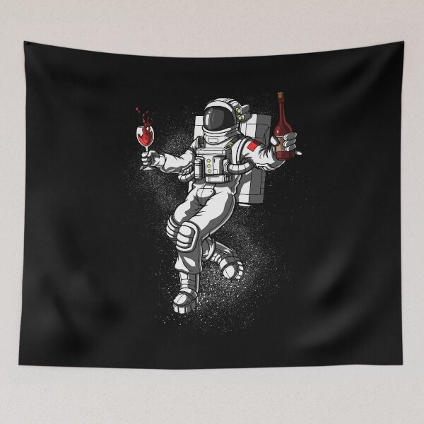 Item preview, Space Astronaut Wine Party designed and sold by underheaven.