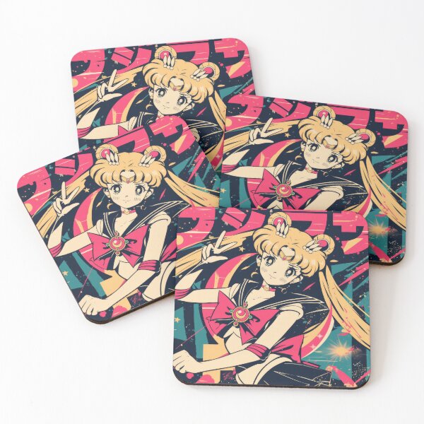 Item preview, Sailor Moon Retro Warned Poster designed and sold by AnimeArsenalPrints.