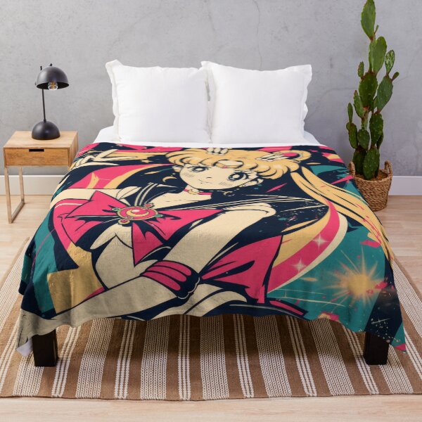 Item preview, Sailor Moon Retro Warned Poster designed and sold by AnimeArsenalPrints.