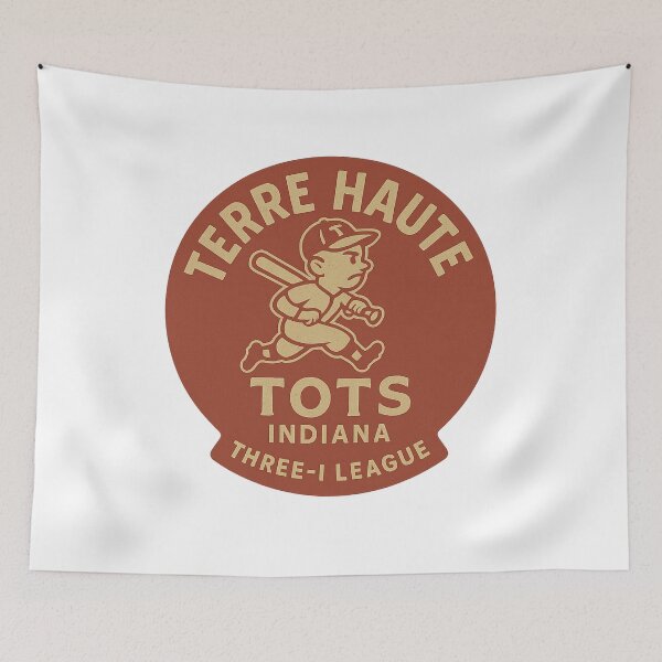 Item preview, Terre Haute Tots – Vintage Three-I League Baseball Logo (Indiana) designed and sold by BackstopAndCo.