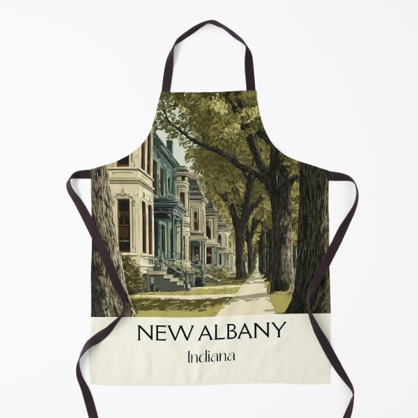 Item preview, New Albany Indiana Mansion Row | Historic Street Poster designed and sold by TuncGK.