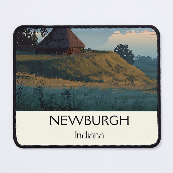 Item preview, Newburgh Indiana Ohio River | Misty Morning Poster designed and sold by TuncGK.