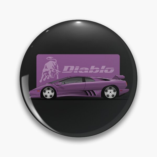 Item preview, Lambo Diablo Purple illustration designed and sold by blackdogshop.