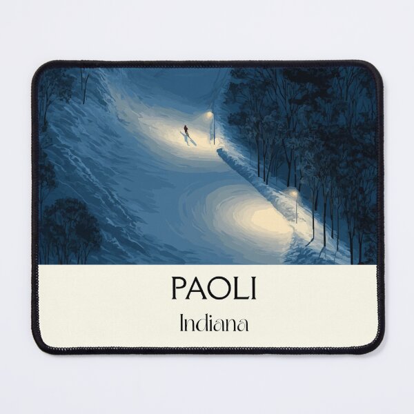 Item preview, Paoli Indiana Ski Slopes | Winter Sports Art Poster designed and sold by TuncGK.