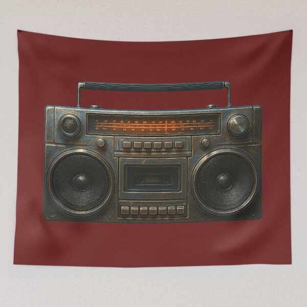 Item preview, Retro Boombox – The Sound of the 90s designed and sold by Raddoodles.