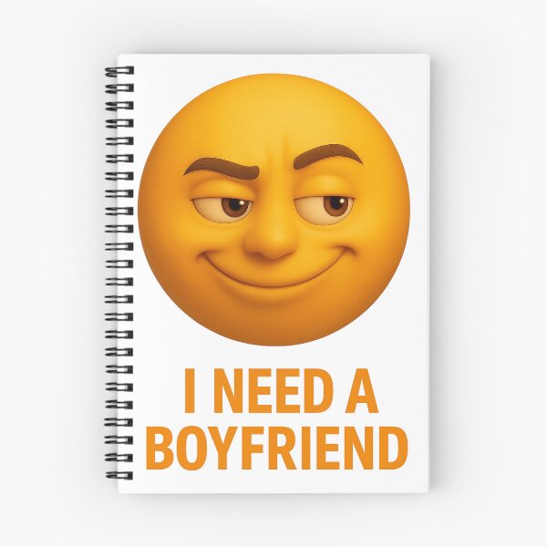 Item preview, Flirty Smirking Emoji – I Need a Boyfriend | Funny Romantic Design designed and sold by GREEN6437.