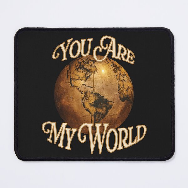 Item preview, You Are My World - Sepia Globe Love Statement designed and sold by 3MillsDesign.