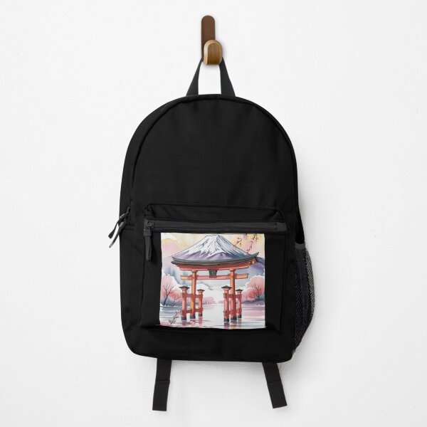 Item preview, Serenity of Torii: Mount Fuji in Watercolor /Japon Poster/ designed and sold by AndrewYoko.
