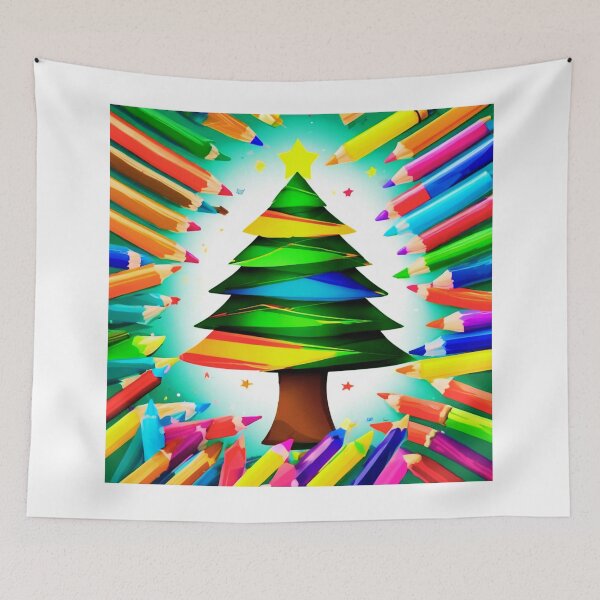 Item preview, Crayon Magic of Christmas Trees. designed and sold by Zofia Sosnecka.