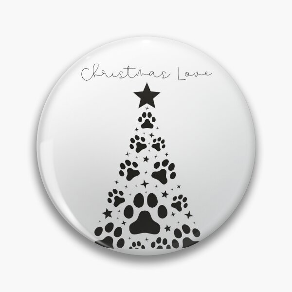 Item preview, Christmas Love Paw Tree – Cute Dog Lover Holiday Design designed and sold by Bla-Moln.