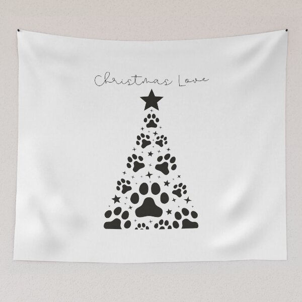 Item preview, Christmas Love Paw Tree – Cute Dog Lover Holiday Design designed and sold by Bla-Moln.