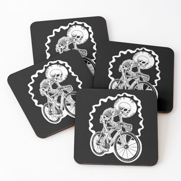 Item preview, Ride Till Death – Skeleton Fixed Gear Rider Urban Cycling Art designed and sold by Absyntart.
