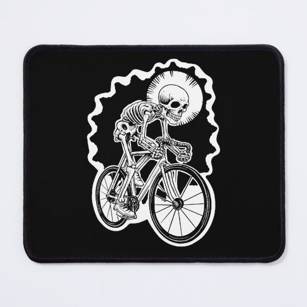 Item preview, Ride Till Death – Skeleton Fixed Gear Rider Urban Cycling Art designed and sold by Absyntart.