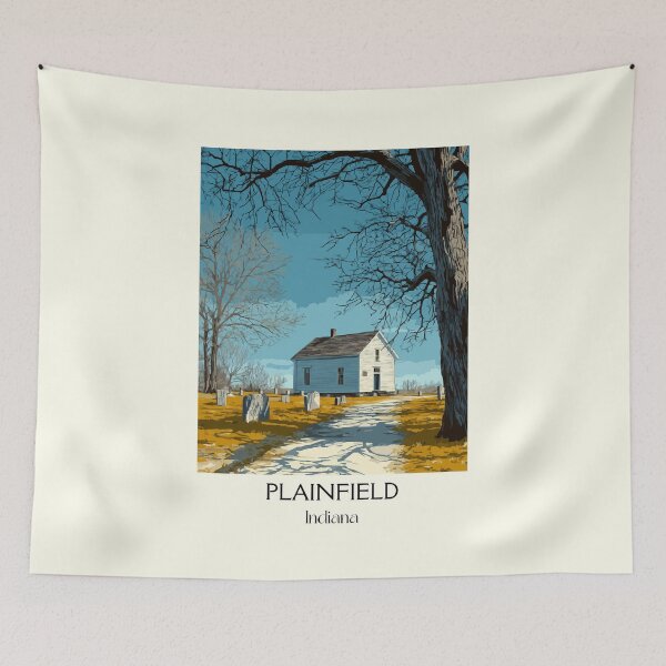 Item preview, Plainfield Indiana Rural Church | Country Road Poster designed and sold by TuncGK.
