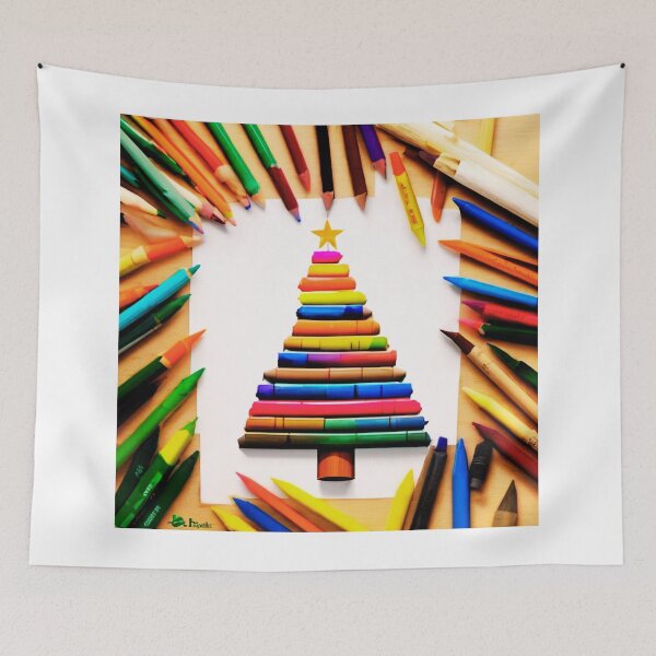 Item preview,  Crayon Magic of Christmas Trees. designed and sold by Zofia Sosnecka.
