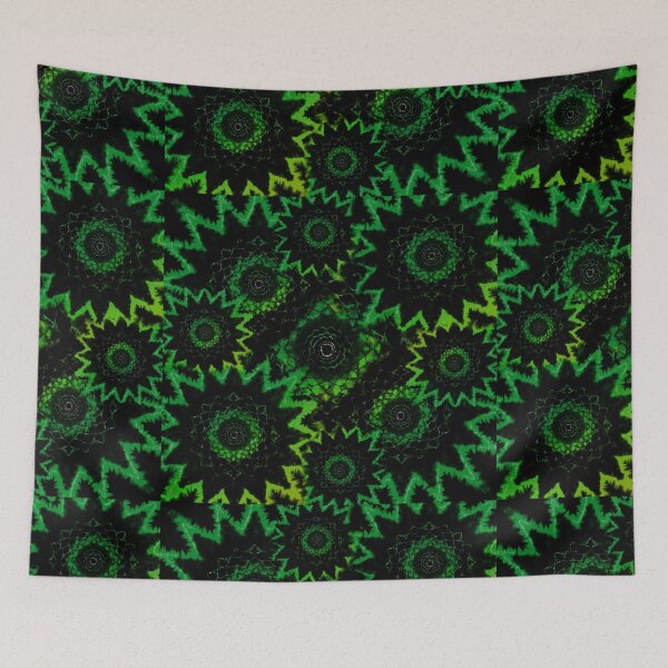 Item preview, Green and Black Trippy Tie Dye designed and sold by AuroraXGreen.