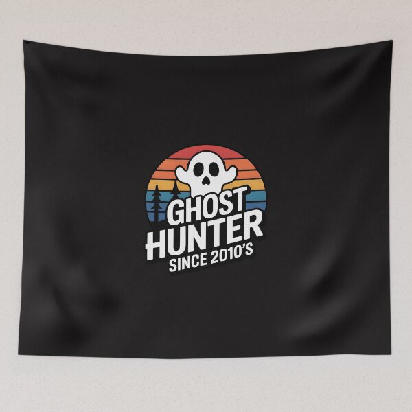 Item preview, Ghost Hunter Since 2010s – Vintage Halloween Design designed and sold by Jollys-ArtShop.