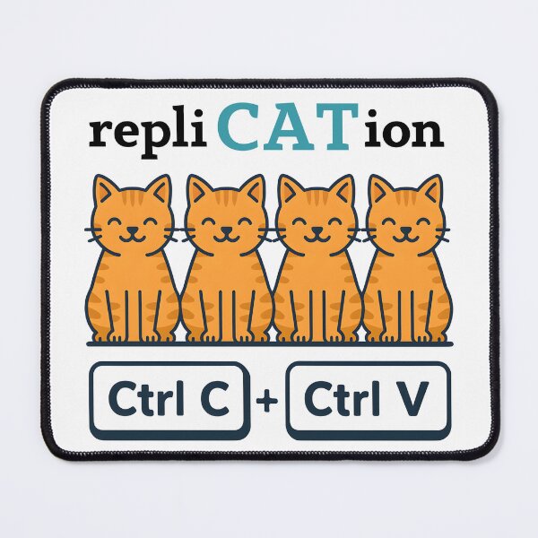 Item preview, RepliCATion – Nerdy Science Cat Design designed and sold by SVALANART.