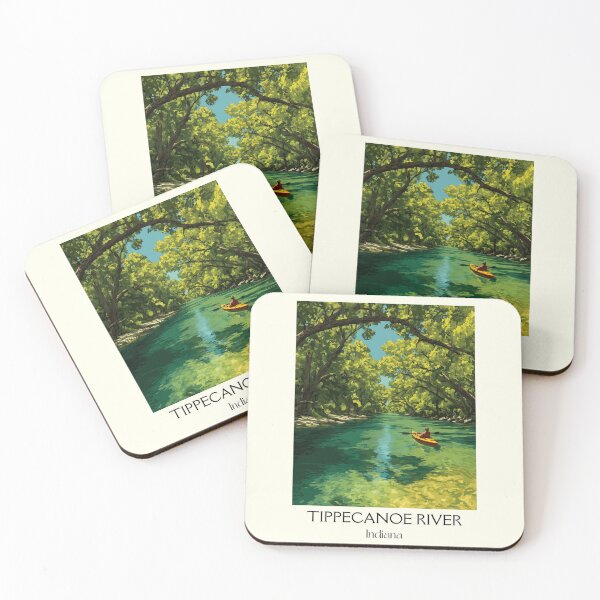 Item preview, Tippecanoe River Indiana State Park | Kayaking Poster designed and sold by TuncGK.