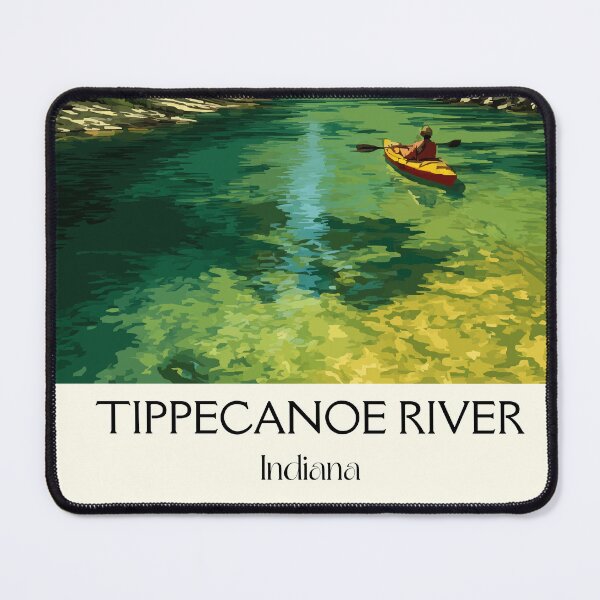 Item preview, Tippecanoe River Indiana State Park | Kayaking Poster designed and sold by TuncGK.