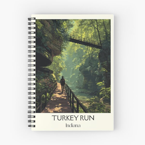 Item preview, Turkey Run Indiana Ravine | Sandstone Gorge Hiking Poster designed and sold by TuncGK.